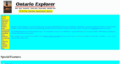 Desktop Screenshot of ontarioexplorer.com